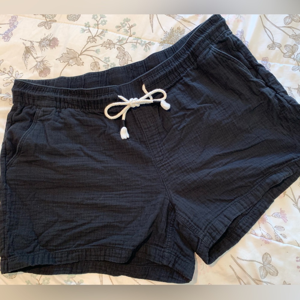 (Reposh) Black linen shorts